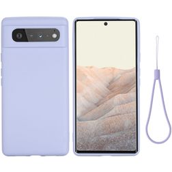 Mobigear Rubber Touch Google Pixel 6 Siliconen Hoesje Backcover - Paars