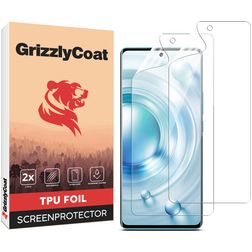GrizzlyCoat Vivo X80 Pro Hydrogel TPU Screenprotector - Case Friendly + Installatieframe (2-Pack)