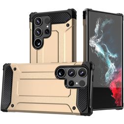 Mobigear Outdoor Samsung Galaxy S24 Ultra Hoesje Hardcase Backcover Shockproof - Goud