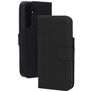 Mobiparts Wallet Samsung Galaxy A55 Hoesje Echt Leer Bookcase Portemonnee - Zwart