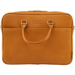 Valenta Laptop leather Echt Leer Laptop Aktetas 15.6 inch Laptoptas + Handvat - Camel
