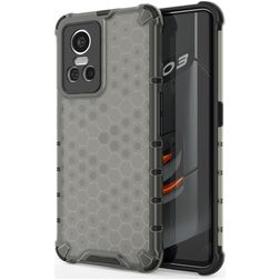 Mobigear Honeycomb Realme GT Neo 3 Hoesje Hardcase Backcover Shockproof - Zwart