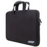 Mobigear Neon Neopreen Laptop Aktetas 15 - 16 inch Laptoptas + Handvat - Zwart