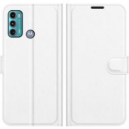 Mobigear Classic Motorola Moto G60 Hoesje Bookcase Portemonnee - Wit