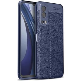 Mobigear Luxury Vivo Y72 Hoesje Flexibel TPU Backcover - Blauw