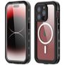 RedPepper Waterproof iPhone 15 Pro Max Waterdicht MagSafe Hoesje Hardcase Backcover Shockproof - Zwart