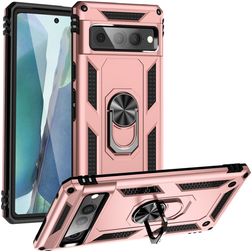 Mobigear Armor Ring Google Pixel 7 Pro Hoesje Hardcase Backcover Shockproof met Ringhouder - Roségoud