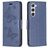Mobigear Butterfly Samsung Galaxy S23 Hoesje Bookcase Portemonnee - Blauw