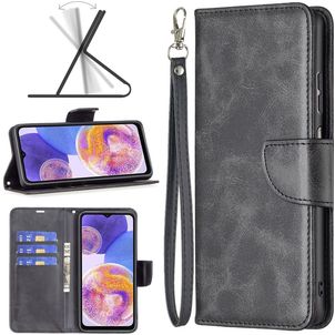 Mobigear Excellent Samsung Galaxy A23 Hoesje Bookcase Portemonnee - Zwart