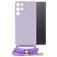 Mobilize Lanyard Gelly Samsung Galaxy S22 Ultra Flexibel TPU Hoesje met koord - Pastel Purple
