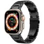 Mobigear Amsterdam Stalen Apple Watch Bandje Vouwsluiting - 49/46/45/44 mm - Zwart