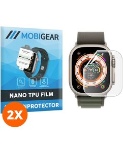 Mobigear Apple Watch Ultra - 49 mm Hydrogel TPU Screenprotector - Case Friendly (2-Pack)