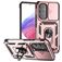 Mobigear Armor Ring Cam Slide Samsung Galaxy A54 Hoesje Hardcase Backcover Shockproof met Ringhouder en Camera Slider - Roségoud