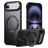 Mobigear Frosted Mag iPhone Air MagSafe Hoesje Hardcase Backcover met Standaard - Zwart