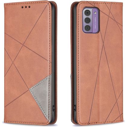 Mobigear Rhombus Slim Nokia G42 Hoesje Bookcase - Bruin
