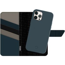 Valenta Snap Luxe iPhone 12 Pro Max Hoesje Echt Leer Uitneembare 2in1 Bookcase Portemonnee - Blauw