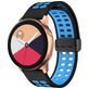 Mobigear Sport Plus Mag Siliconen Smartwatch Bandje Magneetsluiting - Universeel 22 mm connector - Zwart / Blauw