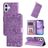 Mobigear Sunflower iPhone 17 Hoesje Bookcase Portemonnee - Paars