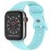 Mobigear Sport Dual Siliconen Apple Watch Bandje Druksluiting - 49/46/45/44 mm - Babyblauw