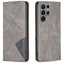 Mobigear Rhombus Slim Samsung Galaxy S25 Ultra Hoesje Bookcase - Grijs
