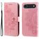 Mobigear Flowers iPhone Air Hoesje Bookcase Portemonnee - Roségoud