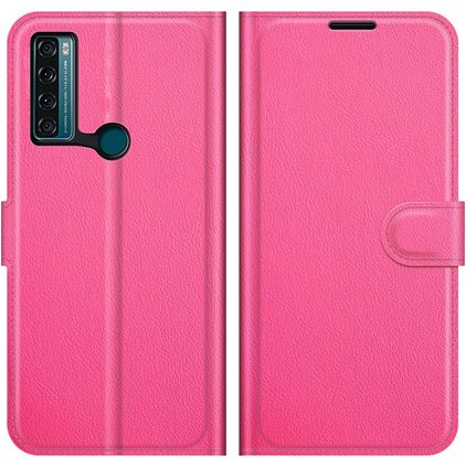 Mobigear Classic TCL 20 SE Hoesje Bookcase Portemonnee - Magenta