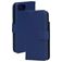 Mobiparts iPhone 16e Hoesje Echt Leer Bookcase Portemonnee - Blauw