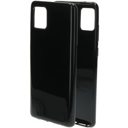 Mobiparts Classic Samsung Galaxy Note 10 Lite Hoesje Flexibel TPU Backcover - Zwart