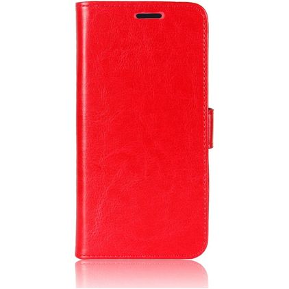Mobigear Wallet Motorola One Fusion Plus Hoesje Bookcase Portemonnee - Rood