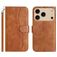 Mobigear S Line iPhone 17 Pro Hoesje Bookcase Portemonnee - Bruin