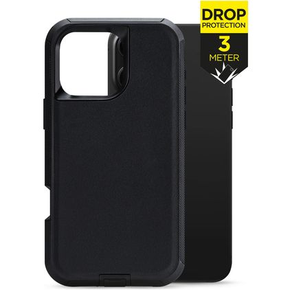 Mobilize Defender iPhone 16 Pro Max Hoesje Hardcase Backcover Shockproof - Zwart