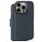 Decoded Detachable Wallet iPhone 16 Pro MagSafe Hoesje Echt Leer Uitneembare 2in1 Bookcase Portemonnee - Marineblauw