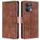 Mobigear Croco OPPO Reno 8 5G Hoesje Bookcase Portemonnee - Bruin