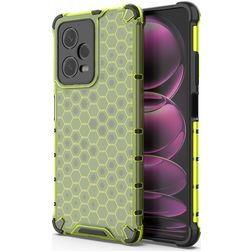 Mobigear Honeycomb POCO X5 Pro Hoesje Hardcase Backcover Shockproof - Groen