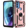 Mobigear Armor Ring Motorola Moto G71 5G Hoesje Hardcase Backcover Shockproof met Ringhouder - Roségoud