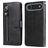 Mobigear Zipper iPhone Air Hoesje Bookcase Portemonnee - Zwart