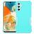 Mobigear Non-slip Armor Samsung Galaxy A14 Hoesje Hardcase Backcover Shockproof - Turquoise