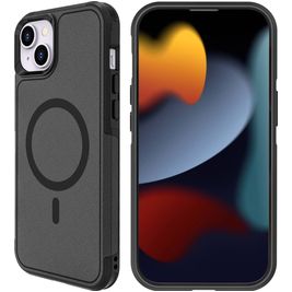 Mobigear Traveller iPhone 15 Plus MagSafe Hoesje Hardcase Backcover Shockproof - Zwart