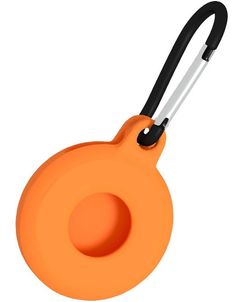 Mobigear Circle Key Apple AirTag Hoesje Flexibel TPU Sleutelhanger - Oranje