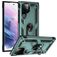 Mobigear Armor Ring Samsung Galaxy S22 Ultra Hoesje Hardcase Backcover Shockproof met Ringhouder - Groen