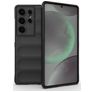 Mobigear Bumpy Samsung Galaxy S25 Ultra Hoesje Flexibel TPU Backcover - Zwart