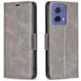 Mobigear Excellent Motorola Moto G85 Hoesje Bookcase Portemonnee - Grijs