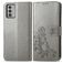 Mobigear Clover Nokia G42 Hoesje Bookcase Portemonnee - Grijs