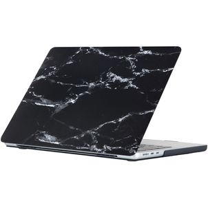 Mobigear Marble MacBook Air 15 Inch (2023-2026) Hoes Hardshell Laptopcover MacBook Case - Zwart - Model A2941 / A3114 / A3241 / A3448