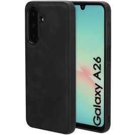 Mobiparts Classic Samsung Galaxy A26 MagSafe Hoesje TPU,Kunstleer Backcover - Graphite Black