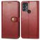 Mobigear Snap Button TCL 30 SE Hoesje Bookcase Portemonnee - Rood