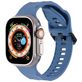 Mobigear Ripple Siliconen Apple Watch Bandje Gespsluiting - 49/46/45/44 mm - Blauw