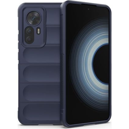 Mobigear Bumpy Xiaomi 12T Hoesje Flexibel TPU Backcover - Donkerblauw