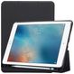 Mobigear Tri-Fold Gel iPad Pro 10.5 Inch (2017) Hoes Bookcase + Stylus Houder - Zwart