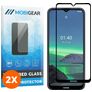 Mobigear Premium Nokia 1.4 Glazen Screenprotector - Case Friendly - Zwart (2-Pack)